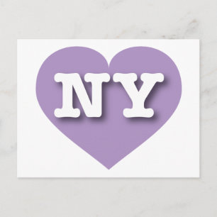 I love New York - NY lavender heart Postcard