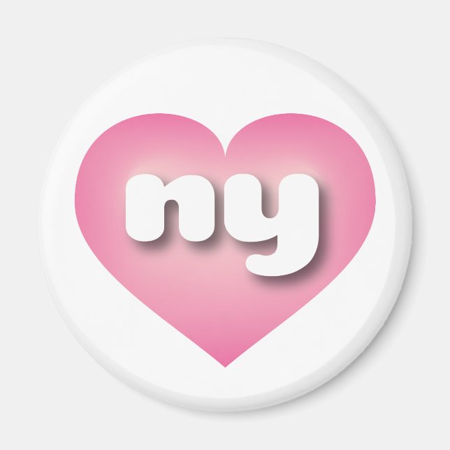 I love New York - ny pink fade heart Magnet (Front)