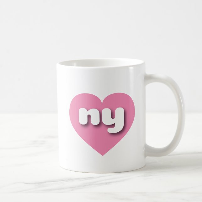 I love New York - ny pink heart Coffee Mug (Right)