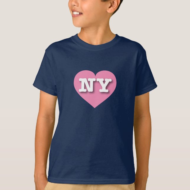 I love New York - NY pink heart T-Shirt (Front)