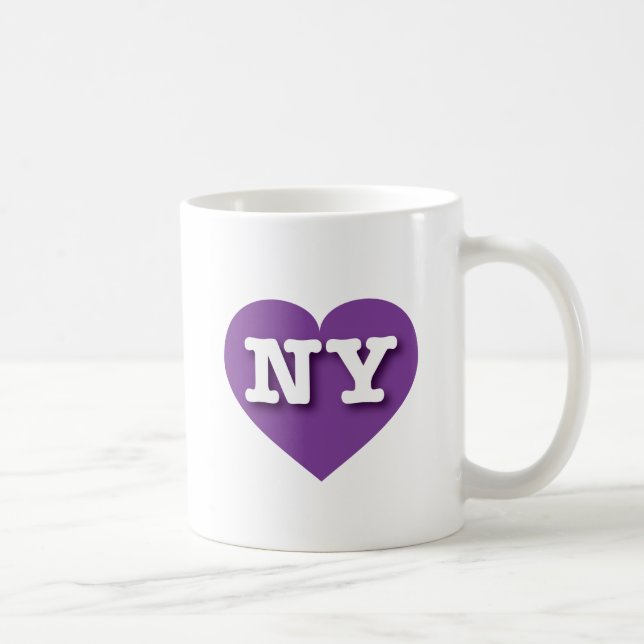 I love New York - NY purple heart Coffee Mug (Right)