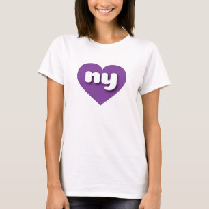 I love New York - ny purple heart T-Shirt