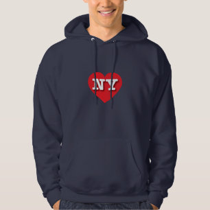 I love New York - NY red heart Hoodie
