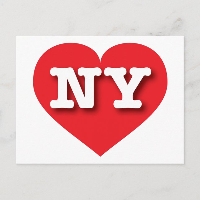 I love New York - NY red heart Postcard (Front)