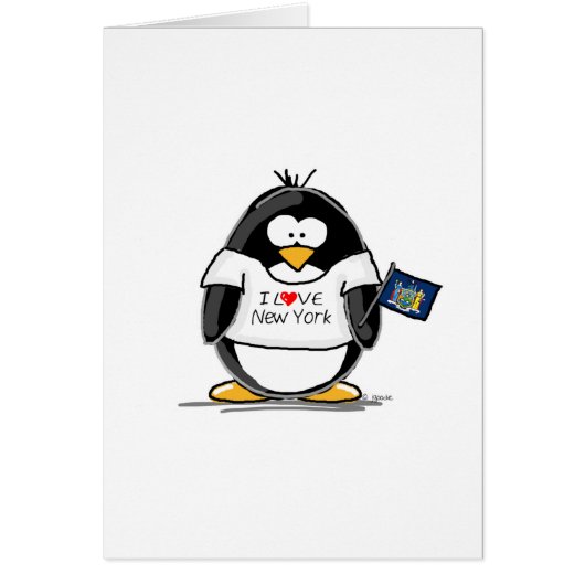 I Love New York Penguin Cards (Front)
