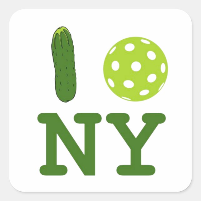 I Love New York (Pickleball) Sticker (Front)