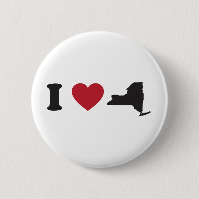 I Love New York Pinback Button (Front)