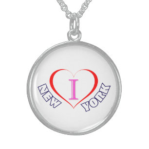 I Love New York Sterling Silver Necklace