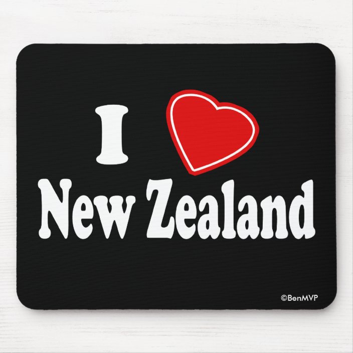 I Love New Zealand Mousepad