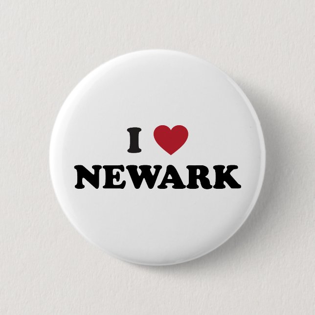 I Love Newark New Jersey Pinback Button (Front)
