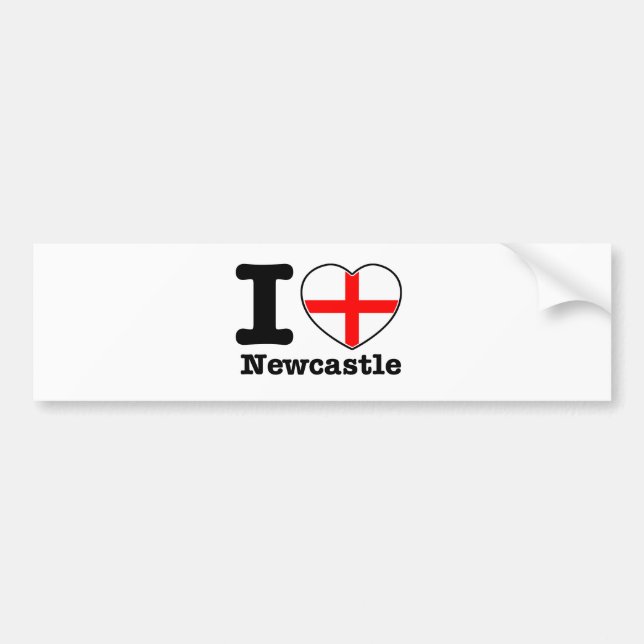 I love Newcastle Bumper Sticker (Front)