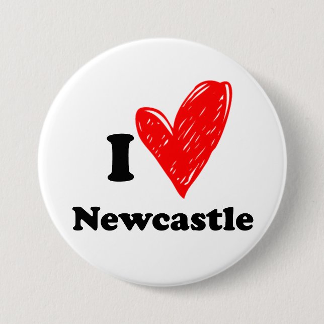 I Love Newcastle Button (Front)