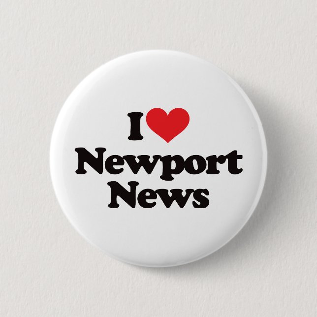 I Love Newport News Button (Front)