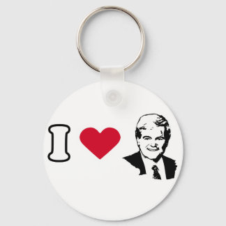 I Love Newt Gingrich Keychain