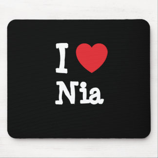 I love Nia heart T-Shirt Mouse Pad