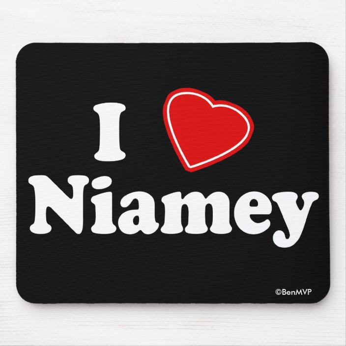 I Love Niamey Mouse Pad