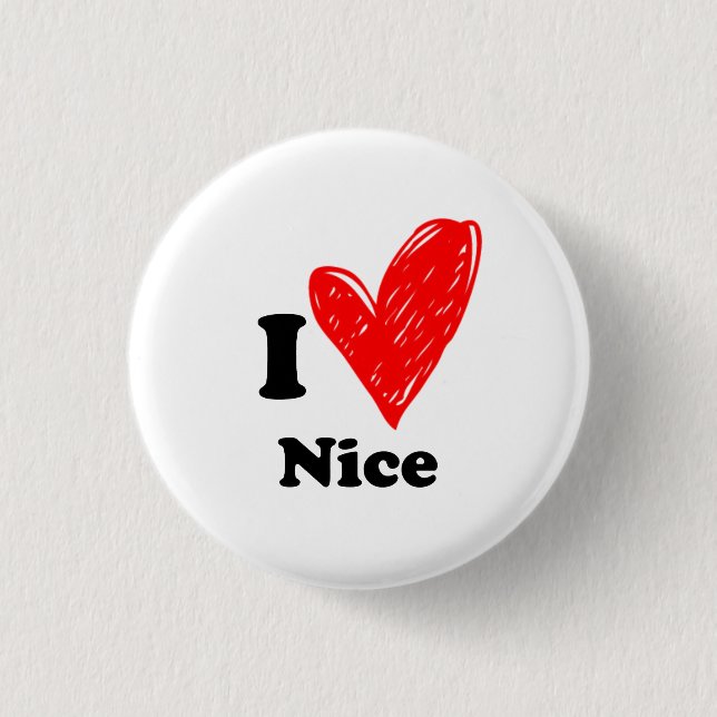 I love Nice Button (Front)