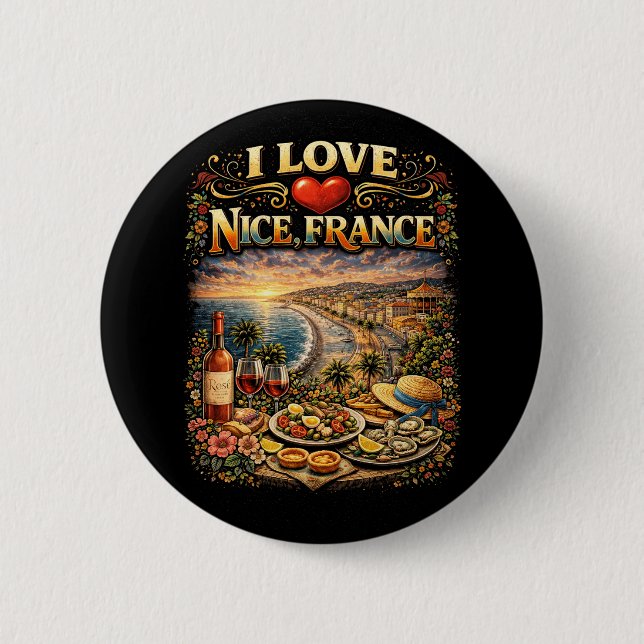 I Love Nice Button (Front)