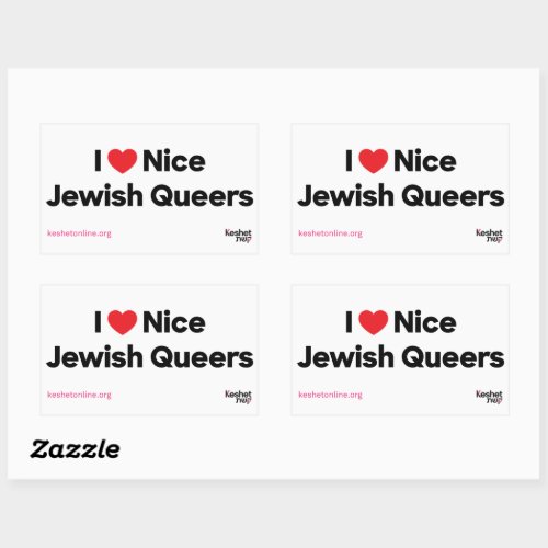 I Love Nice Jewish Queers Sticker Sheet