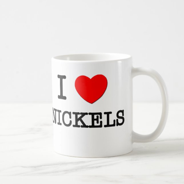 I Love Nickels Coffee Mug (Right)
