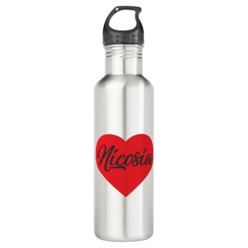 I Love Nicosia _ Cyprus Stainless Steel Water Bottle