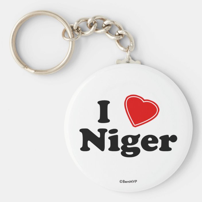 I Love Niger Key Chain
