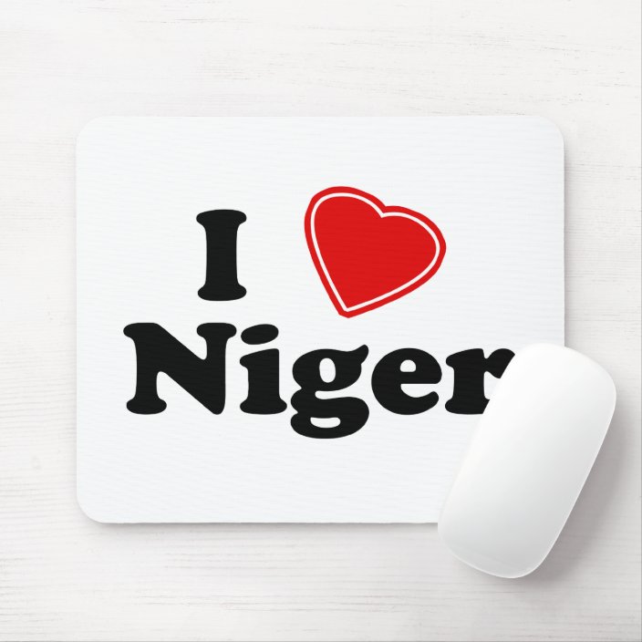 I Love Niger Mouse Pad