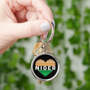 I Love Niger, Nigerien Heart Keychain