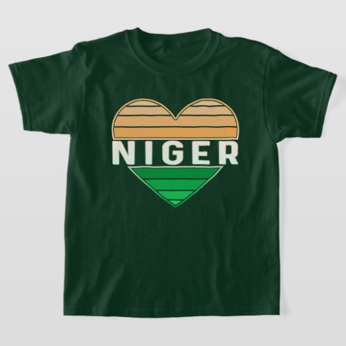I Love Niger Nigerien Heart T_Shirt