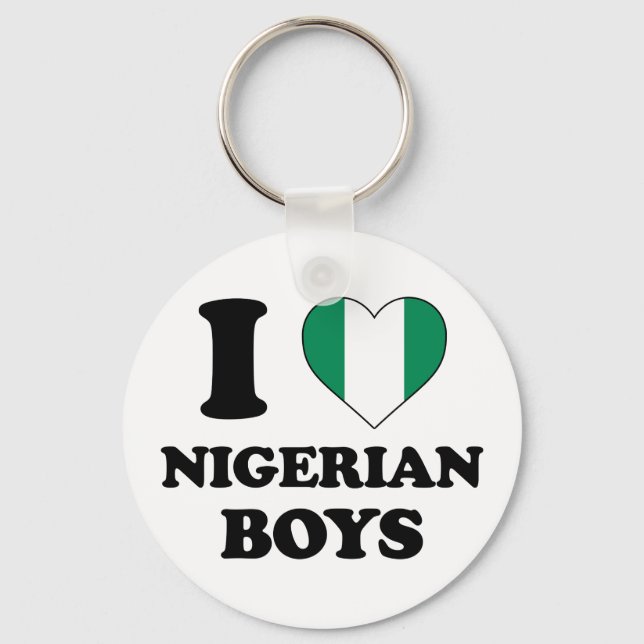 I love Nigerian boys Keychain (Front)