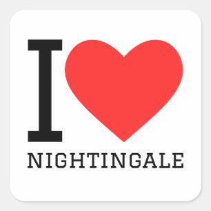 I love nightingale square sticker