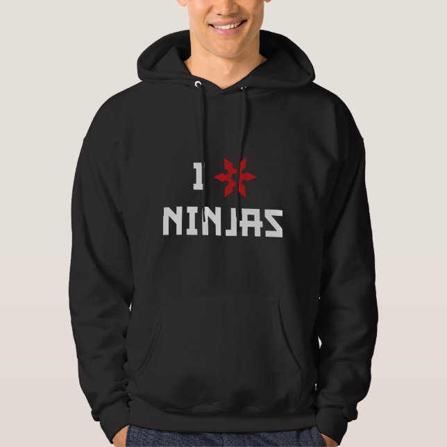 I Love Ninjas Hoodie (Front)