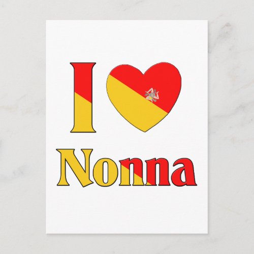 I love Nonna Postcard