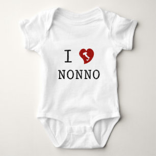 I Love Nonno Baby Bodysuit
