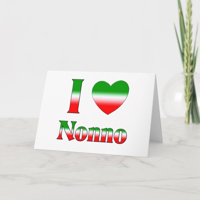 I love nonno holiday card (Front)