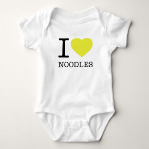 I LOVE NOODLES BABY BODYSUIT