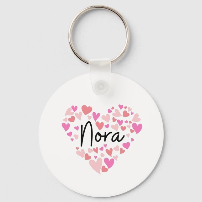 I love Nora Keychain (Front)