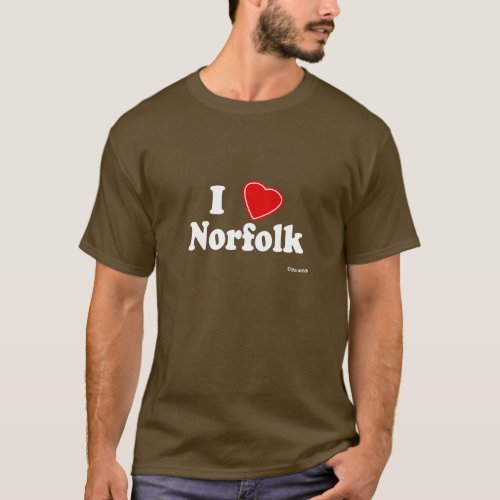 I Love Norfolk T_Shirt