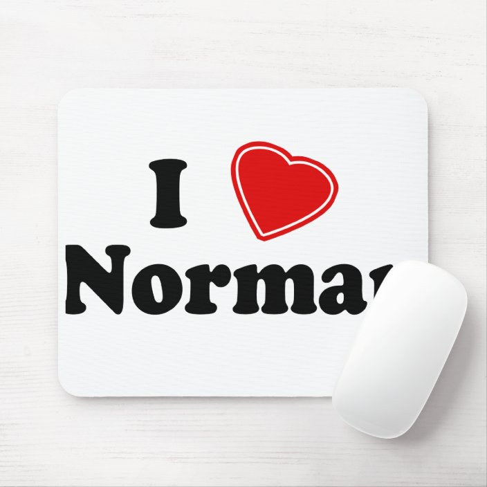 I Love Norman Mouse Pad