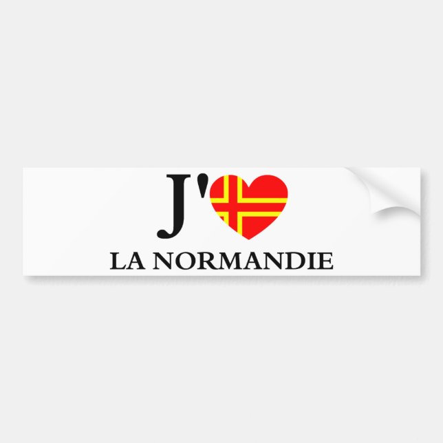 I love Normandy Bumper Sticker (Front)