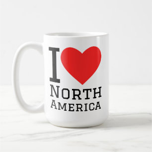 I love north america coffee mug
