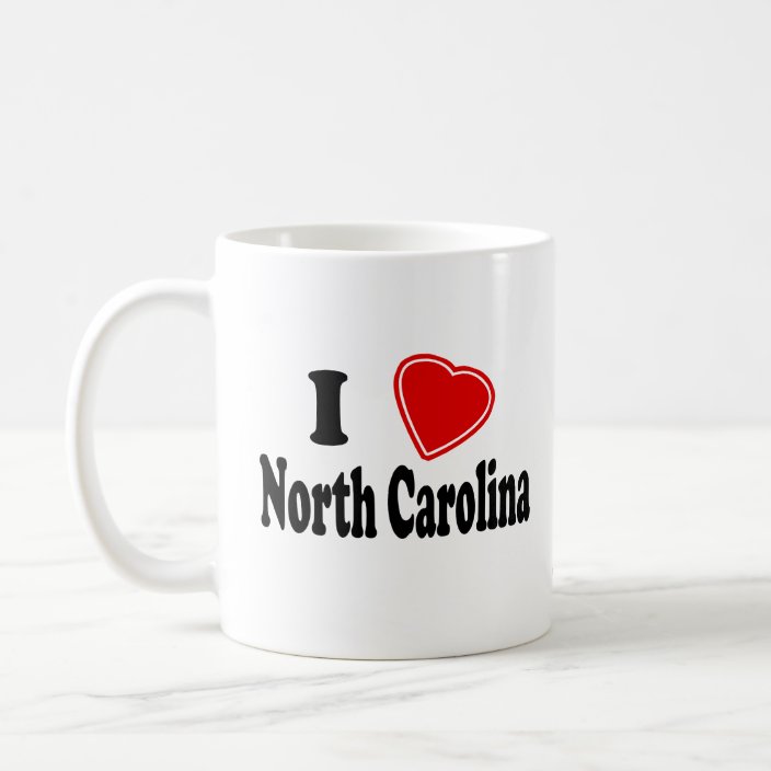 I Love North Carolina Drinkware