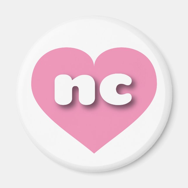 I love North Carolina - nc pink heart Magnet (Front)