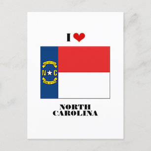 I Love North Carolina Postcard