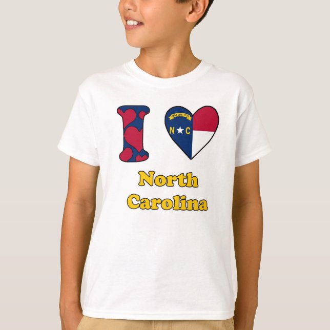 I love North Carolina T-Shirt (Front)