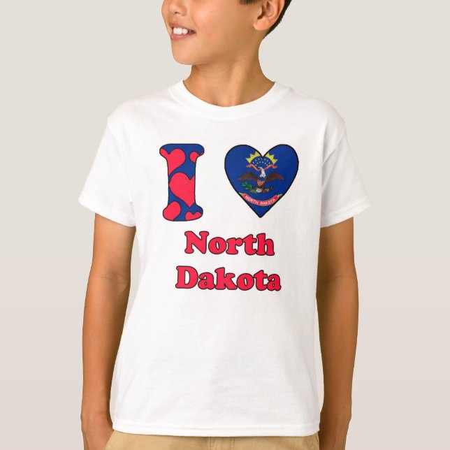 I love North Dakota T-Shirt (Front)