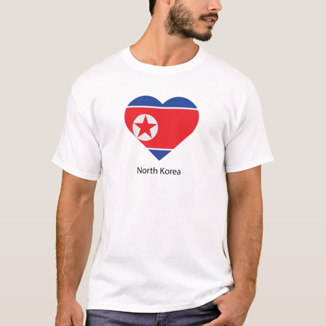 I Love North Korea T-Shirt (Front)