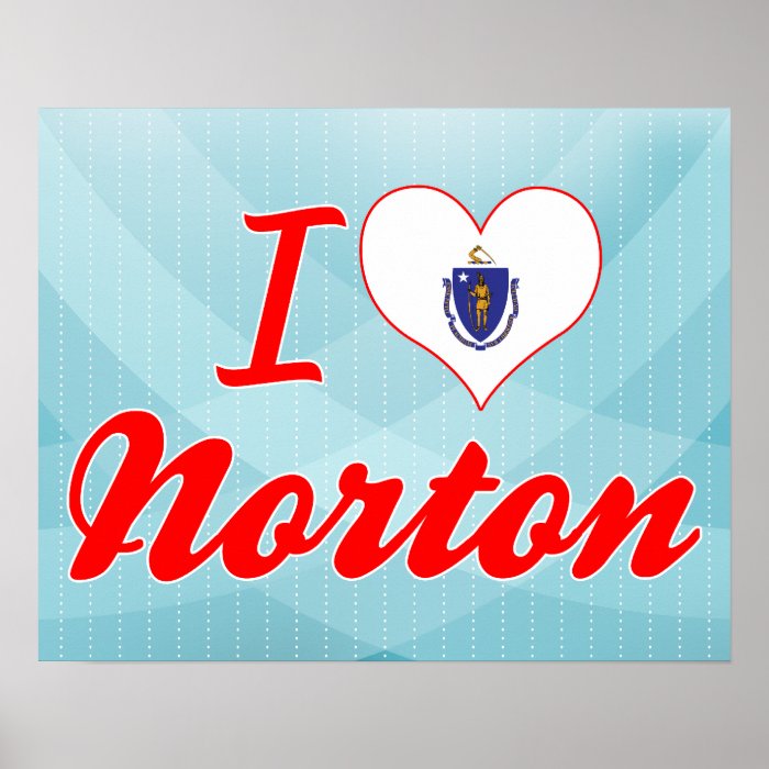 I Love Norton, Massachusetts Print