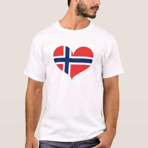 I Love Norway Flag T_Shirt