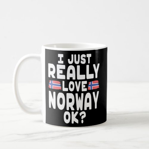 I Love Norway Ok Norwegian Flag Coffee Mug